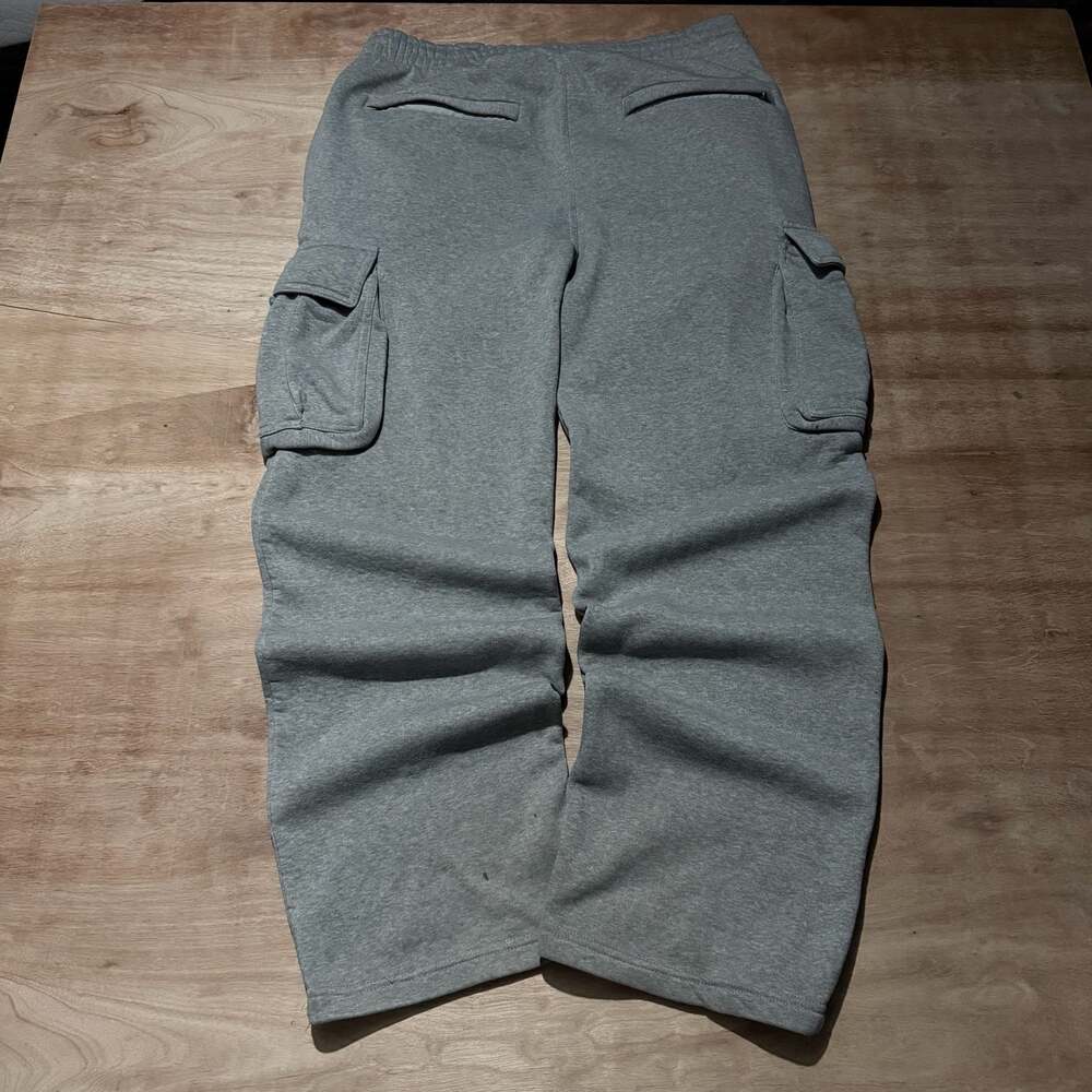 Imperious Gray Baggy Wide Leg Cargo Sweatpants Size L